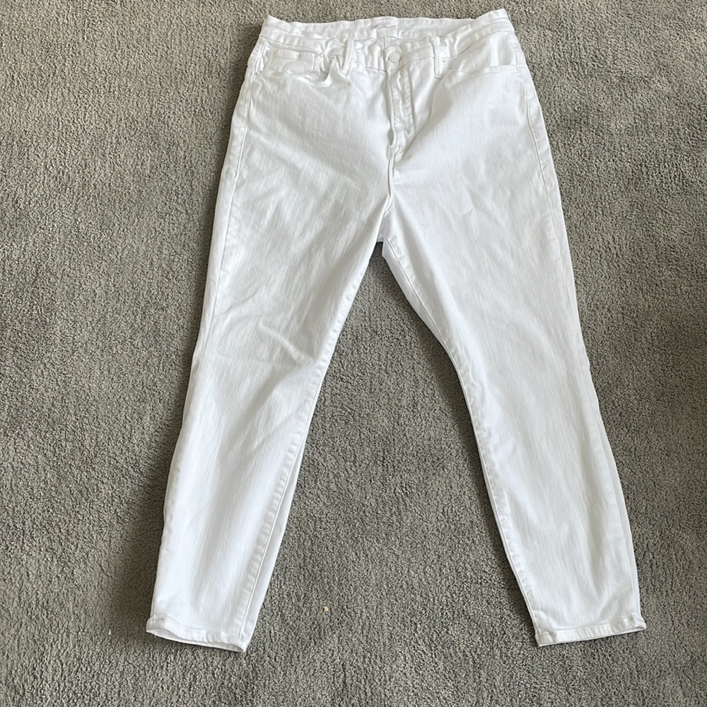 EC White Good American High Rise Skinny Jeans - Size 18
